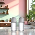 thumbnail image 4 of XIBUFE 2Pcs White 50Ml Glass Empty Roller Bottles with Plastic Roller Ball,Deodorant Roll on Containers Leak Proof Massage Ball Bottles with Cap for Essential Oil Perfume Cosmetics, 4 of 7
