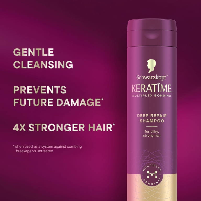 Schwarzkopf KERATIME Deep Repair Shampoo for Dry, Damaged Hair
