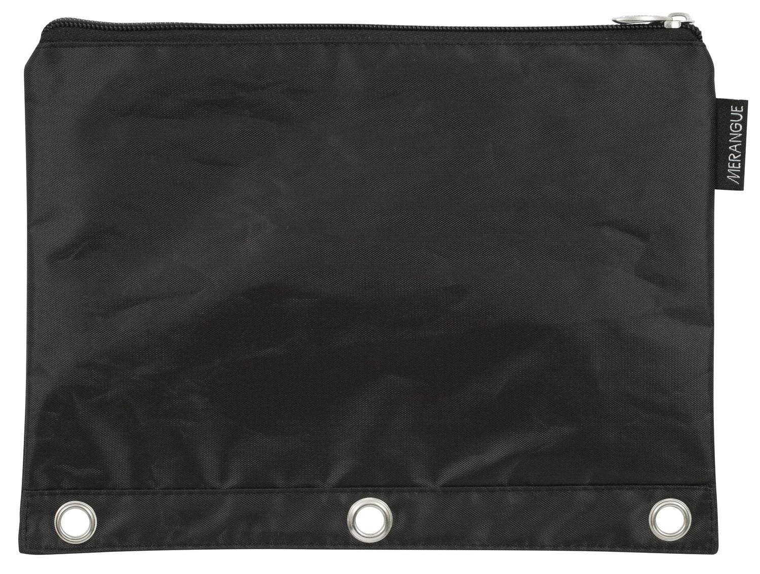 Merangue Trousse à crayons standard à 3 anneaux, assorties, paquet de 4