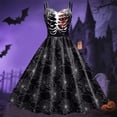 thumbnail image 4 of Novelty Halloween Dress for Women Day of Dead for Women 1950s Vintage Swing Dress for Women, 4 of 5