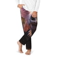 thumbnail image 2 of Yiaed Adorable Fluffy Bat Print Teenagers' Lounge Pants, Loose PJ Bottoms, Long Pajama Pants for Men-XS(5-6), 2 of 6