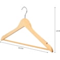 thumbnail image 2 of Camphor Wood Hangers,Thickened Solid Wood Hangers,Multi-Functional Hangers Clothing Store Hotel Special Clothing Drying Non-Slip Household Hanger Hanging (17.52" W x 9.06" H Wood Hangers 1Pcs), 2 of 4