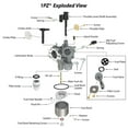 thumbnail image 4 of Carburetor Carb For Subaru Robin EX13 EX17 EX17D SP17 SP170 Engine 277-62301-30, 4 of 8