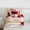 White Red Sliver, variant on jejeloiu Cute Snowman Bedding Comforter Set,Pink Christmas Gifts Twin Comforter Sets,Red White Bedding Set For Girl Kids,Microfiber Bedroom Decor Reversible,2 Pieces