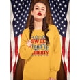 thumbnail image 2 of Sweet Land Of Liberty Banner Sweatshirt Women -Image by Shutterstock, Female Large, 2 of 4