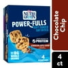 Kellogg's Nutri-Grain Power-Fulls Chocolate Chip Chewy Soft Baked Oat Bites, Ready-to-Eat, Protein Snacks, 5.6 oz, 4 Count