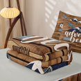 thumbnail image 5 of Erosebridal Rustic Adventure Zipper Twin Comforter Sets with Fitted Sheet and 2 Pillowcases,Mountain Arrow Wood Zipper Bedding Set For Boys,Light Gray Reversible,4-Piece, 5 of 7