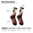 thumbnail image 2 of Fotbe Cute Cloud Panda Calcetas Largas con Estampado para Hombre y Mujer – Calcetas de Compresión Transpirables y Elásticas, Viajar y Uso Diario Talla 5-11, 2 of 6