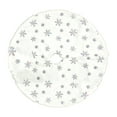 thumbnail image 2 of kiskick Christmas Tree Skirt Sparkling Snowflake – DIY Winter Decorations, Plush Fine Workmanship Christmas Tree Skirt, 2 of 8