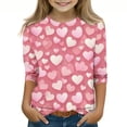 thumbnail image 2 of Long Sleeve Round Neck Pullover Shirt for Kids, Soft Cotton Blend, Breathable Fabric, Solid Color Design, Regular Fit, Hand Wash Only, 2 of 5