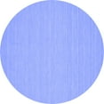 thumbnail image 1 of Ahgly Company Indoor Round Abstract Blue Contemporary Area Rugs, 6' Round, 1 of 4