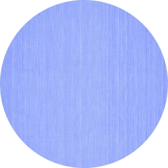 Ahgly Company Indoor Round Abstract Blue Contemporary Area Rugs, 6' Round