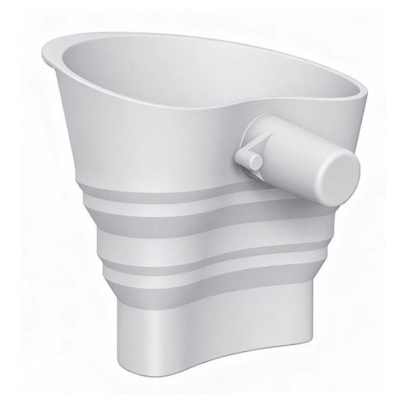 Flour Funnel for Mixer, Easy Pour No-Mess Attachment, Anti- Accessory, Fits Tilt-Head 5 Qt (KSM150), Dishwasher-Safe Baking Tool