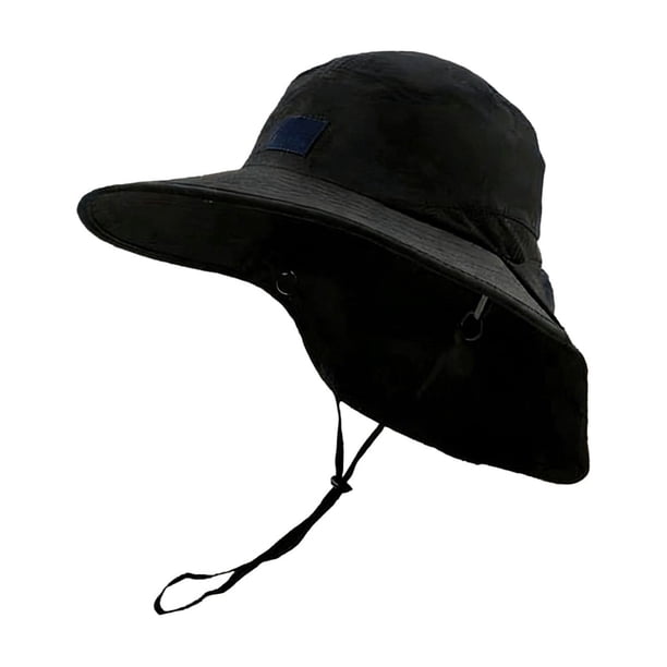 Sombrero de sol de ala ancha para exteriores con protección solar,chal cortavientos y transpirable.Sombrero de pescador para viajes.Sombrero con protección UV para la playa,senderismo y ocio.