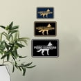 thumbnail image 3 of Signs ByLITA Classic Framed Perro Guardian Graphic Spanish Security Sign (Brushed Gold) - Medium, 3 of 6