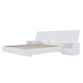 thumbnail image 1 of Nexera Oslo 4-Piece Floating Platform Bedroom Set, White, Queen, 1 of 7