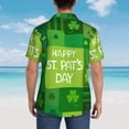thumbnail image 6 of Happy St.Pat'S Day Hawaiian Shirts For Men, Summer Short-Sleeve Relaxed-Fit Button-Down Shirts Small, 6 of 9