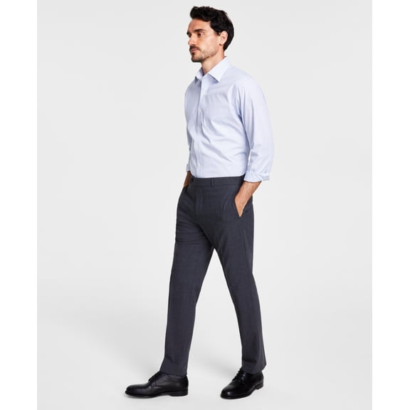 Brooks Brothers Mens Classic fit Dress Pants 40 / 30 Charcoal Grey Solid Stretch