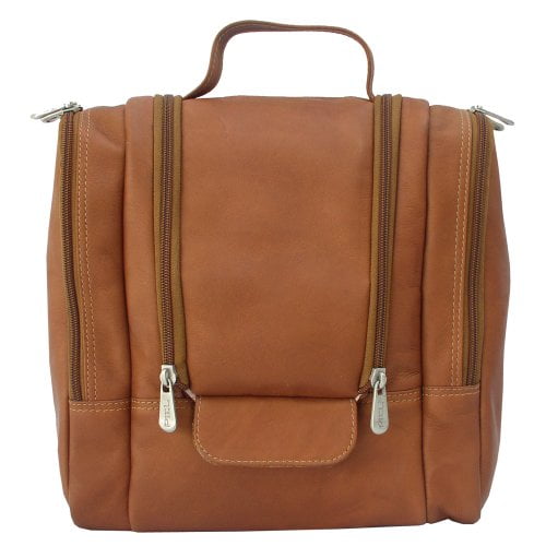 Piel Leather Hanging Travel Toiletry Kit Saddle One Size