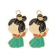 thumbnail image 4 of 20 colgantes de aleación para niñas, dijes DIY con agujero, manualidades para la fabricación de joyas. Verde, 4 of 4