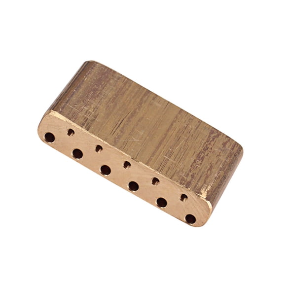 Naiovety Tremolo Block Tremolos Bloque de latón de alta dureza Reutilizable Placa base a prueba de herrumbre Guitarra Tremolo Puente Accesorios para instrumentos musicales
