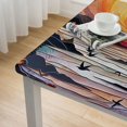 thumbnail image 5 of Acheng Birds Sunset Water Square Tablecloth Waterproof Resistant Fabric 100% Polyester Fiber 52*52, 5 of 8