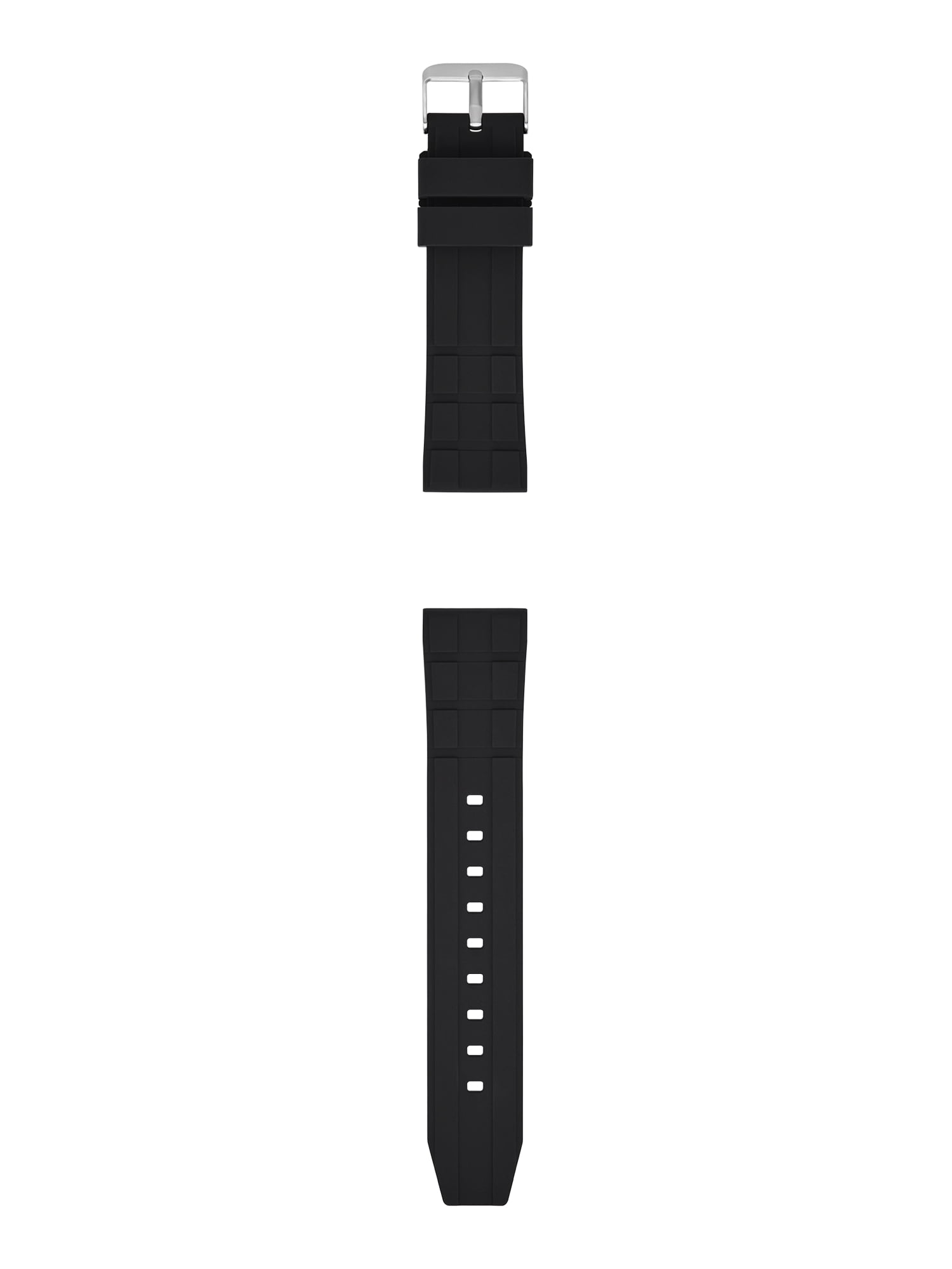 22mm Black Silicone Replacement Sport Watch Band (FMDBA015)