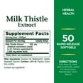 thumbnail image 7 of Nature's Bounty Milk Thistle Rapid Release Softgels, 1000 mg, Herbal Supplement, 50 Count, 7 of 7