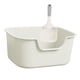 thumbnail image 1 of Caja de arena para gatos, orinal para gatitos, arenero para gatos, orinal grande, arena para mascotas con parte superior abierta Blanco, 1 of 9