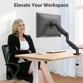 thumbnail image 4 of MOUNT PRO Monitor Arm for 22-32 inch Screens, Monitor Desk Mount, Adjustable Height, VESA Mount with Clamp & Grommet Bases, Holds to 19.8 lbs, 4 of 10