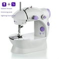 thumbnail image 2 of Sewing Machine Mini Portable Household Night Light Foot Pedal Straight Line Hand Table Two Thread Kit Electric DIY Clothes ,Smooth Thread Sewing, 2 of 6