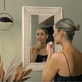 thumbnail image 7 of Head West Pave Brushed Nickel Stylish Bathroom and Wall Mirror - 19" x 31", 7 of 7