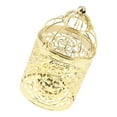 thumbnail image 1 of Guardoinrt Electroplated Metal Birdcage Shape Tea Light B- Candle Holder Gold Type B 1Set, 1 of 6