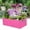 Pink, variant on 1-Pack Grow Bags, 10 Gallon Heavy Duty 300G Thickened Nonwoven Fabric Raised Garden Bed Square Flower Planter Containers for Carrot Onion,Flowers,Fruit/Growing Pots with Handles, 23.6x11.8x7.9in