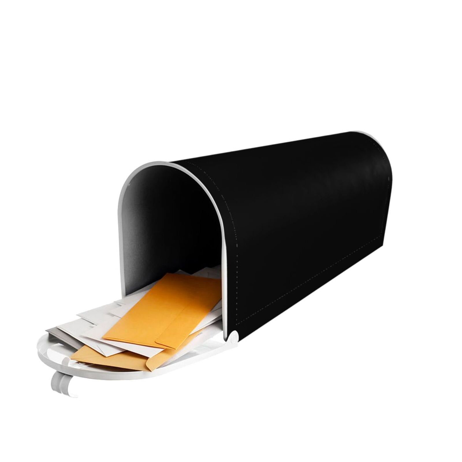 Gukieu Black Print Magnetic Mailbox Cover, Sun-proof and Waterproof Home Yard Mailbox Cover-21x18 in