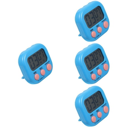 

4 Pack Small Digital Kitchen Timer with Magnetic Back and On/off Switch