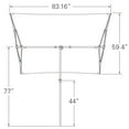thumbnail image 5 of SimplyShade 6.75' Outdoor Patio Rectangle Balcony Umbrella, Green, 5 of 5