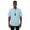 Teal Blue, variant on Men Short Sleeve Sport Shirt by BASSIRI Light Weight Soft Microfiber 61981 Teal
