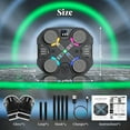 thumbnail image 2 of Music Boxing Machine with Boxing Gloves, Smart Bluetooth Portable Punching Trainer with Upgrade LED Light Effect, 5 Modes 7 Adjustable Speed Settings for Coordination, Reflexes, Motor Skills, 2 of 8