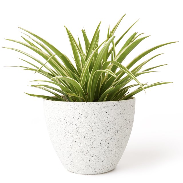 Jardinera exterior maceta interior blanca (11*14,5*19cm+12,5*22*17cm) JAMW Sencillez