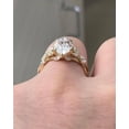 thumbnail image 5 of 2.6 ct Marquise Diamond Yellow Gold Engagement Ring, Nature Inspired Vine Leaf Setting with Marquise Side Stones, Unique Bridal Jewelry, 5 of 5