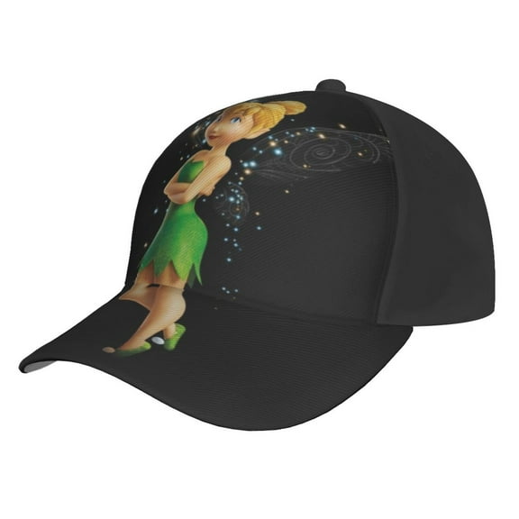 Unisex Tinker Bell Baseball Cap Adjustable Trucker Hat For Running Sports Hiking Camping