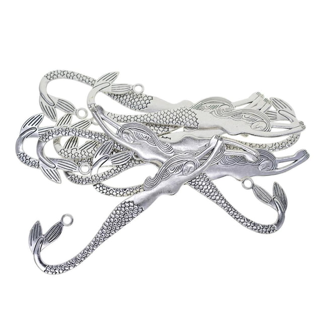 Injueey 10 Pieces Vintage Bookmarks Book Making Hooks Loop Jewelry With DIY Artesanía