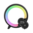 thumbnail image 3 of Luz de despertador inteligente LED, luz de noche RGB, luz de lectura de decoración, lámpara de mesa, luz de noche para dormitorio de hotel, dormitorio , negro, 3 of 10