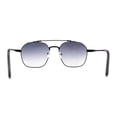 thumbnail image 4 of Womens Boyfriend Luxury Flat Top Double Bridge Pilots Sunglasses Black Smoke, 4 of 4