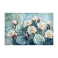 thumbnail image 6 of Mudket Framed Canvas Wall Art Prickly Pear Cactus White Blooms Soft Background Prints Wall Decor Southwest Botanical Canvas Print Ready to Hang for Kitchen Bedroom Decor - 12"L x 8"W, 6 of 10