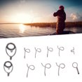 thumbnail image 3 of Fishing Rod Eye Guide Suit,  Easy Installation Fishing Rod Tip Repair Kit  for Fishing Gray, 3 of 8