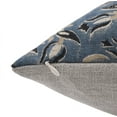 thumbnail image 4 of Fabdivine Block Print Throw Pillow Cover, 26x26 Inch Thick Linen Handmade Cushion Cover, Floral Print Boho Design Green Pillow Cover for Sofa and Couch, 4 of 5