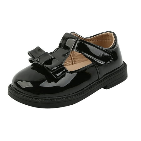 

Kids Shoes Princess Shoes Bow Leather Soles Soft Casual Shoes