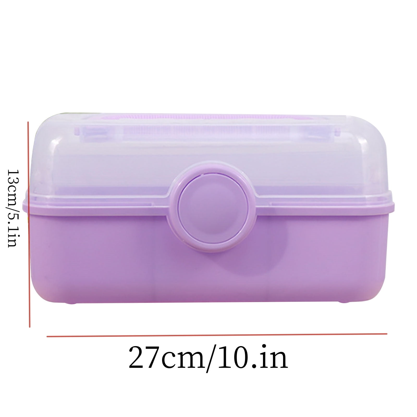 11" Three-Layer Multipurpose Organizer Storage Box/Tool Box,Portable Handled Storage Case for Art Craft and Cosmetic,Gifts for Girls